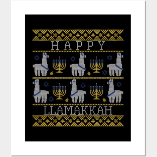 Happy Llamakkah Hannukah Posters and Art